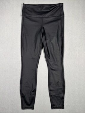 Athleta All Over Gleam Tight Elastic Leggings Women’s Small Black Activewear